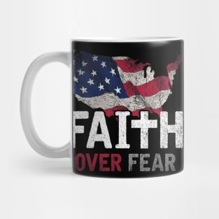 US Flag Faith Proud Patriotic Devotee God Savior Lord Jesus Mug